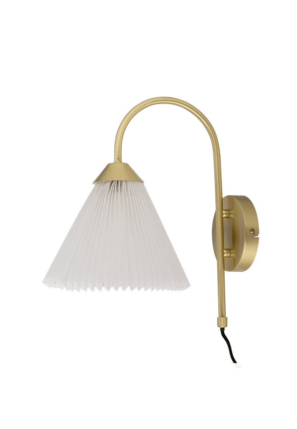 Vit Bloomingville-linnelampa i fin modell.