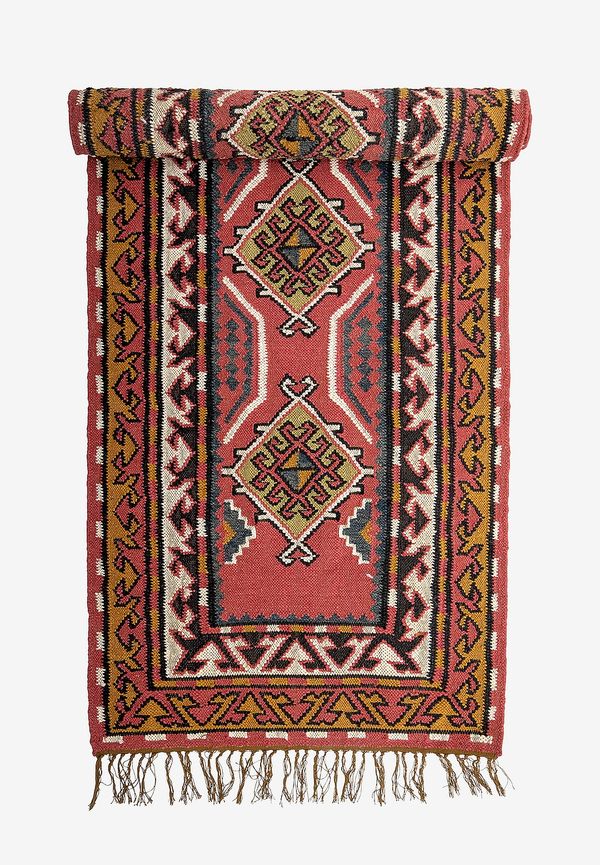 Jättesnygg ullmatta i flerfärgat från Bloomingville.