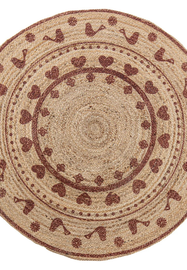 Beige Bloomingville-julgransmatta i härlig modell.