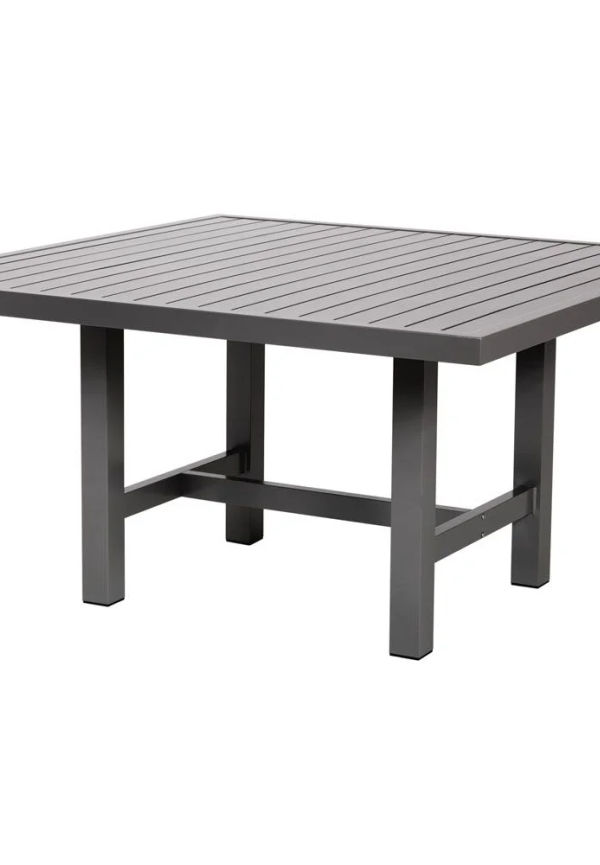 Trendig grå matbord i aluminium från Fri Form.