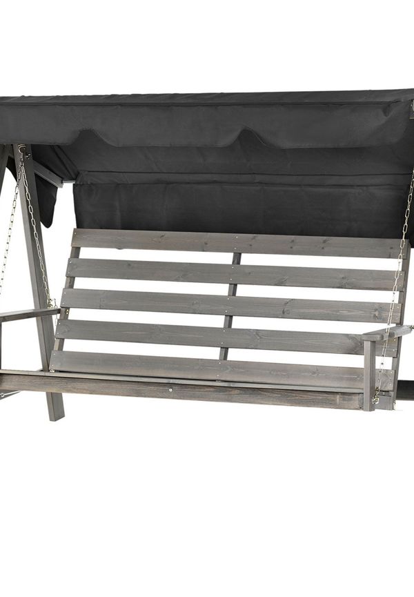 Grå Brafab-utemöbel i otroligt snygg modell.