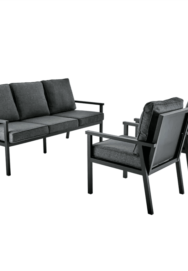 Stilriktig soffgrupp i aluminium från Brafab.