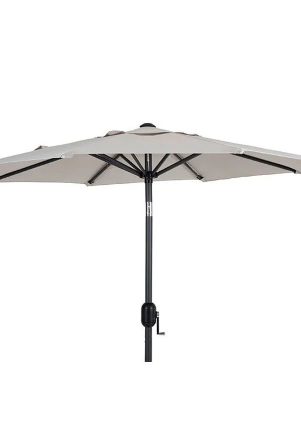 Skön brafab utemöbel i grå färg gjord i aluminium.