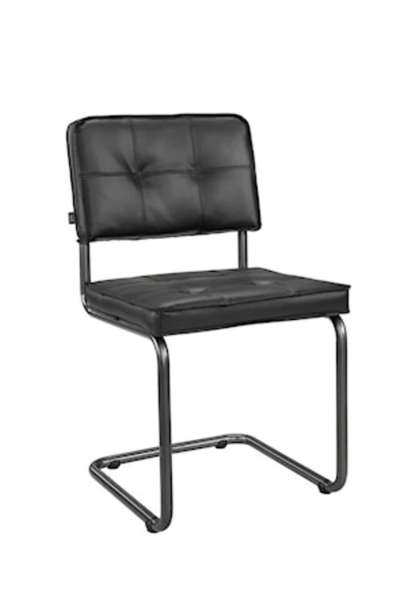 Vacker svart stol i skinn från Artwood.