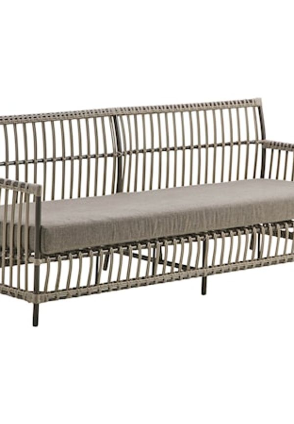 Brun Sika Design-aluminiumutemöbel i cool modell.