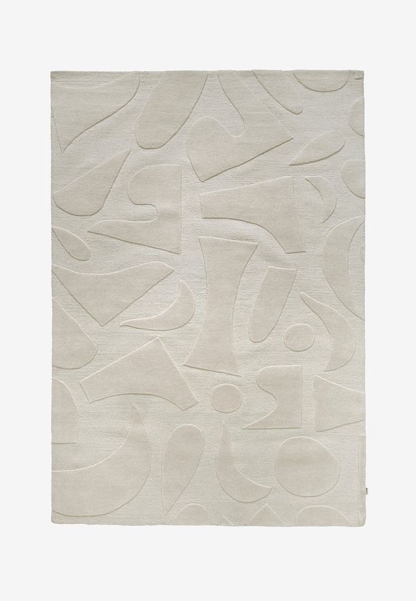 Stilren classic collection matta i vit färg gjord i ull.