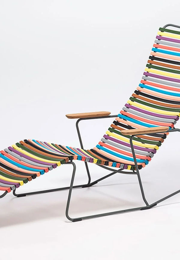 Fantastiskt fin vilstol i aluminium från Houe.