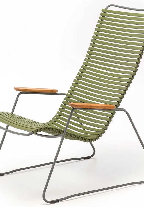 Härlig loungestol i aluminium från Houe.