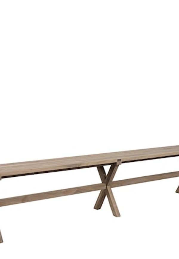 Grå Artwood-bänk i ikonisk modell.