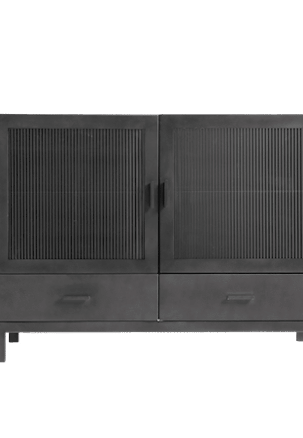 Svart Muubs-sidobord i komfortabel modell.