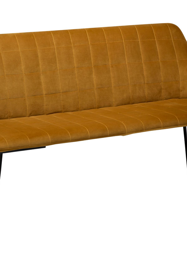 Gul Dan-Form-kökssoffa i fin modell.