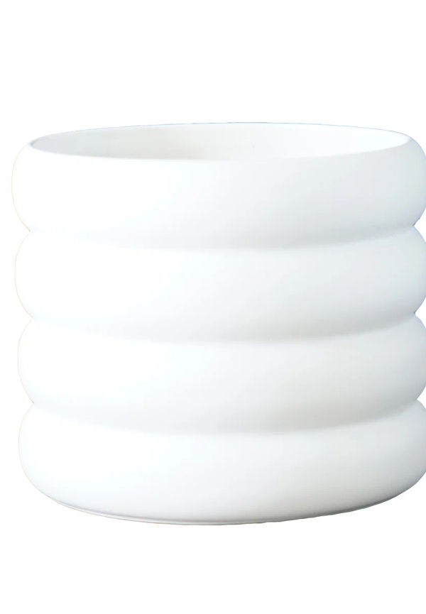 Vit DBKD-kruka i ikonisk modell.