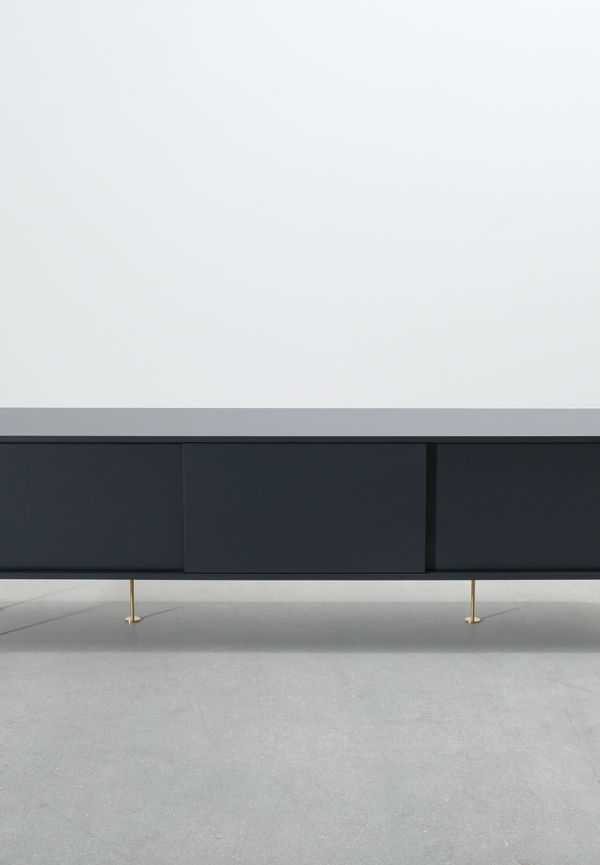 Svart Decotique-bänk i klassisk modell.