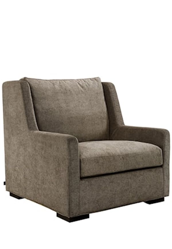 Brun Artwood-fåtölj i jättefin modell.