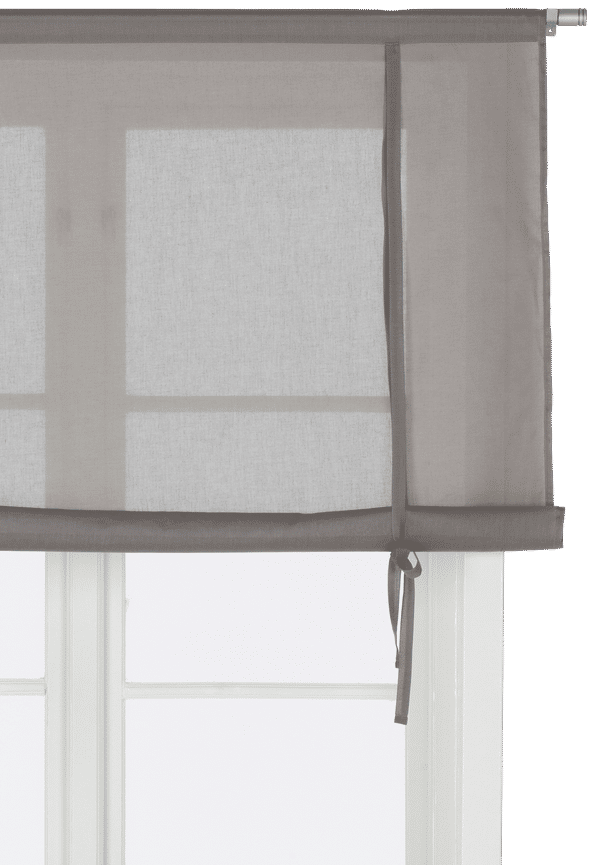 Supersnygg hissgardin i grått från Ellos.