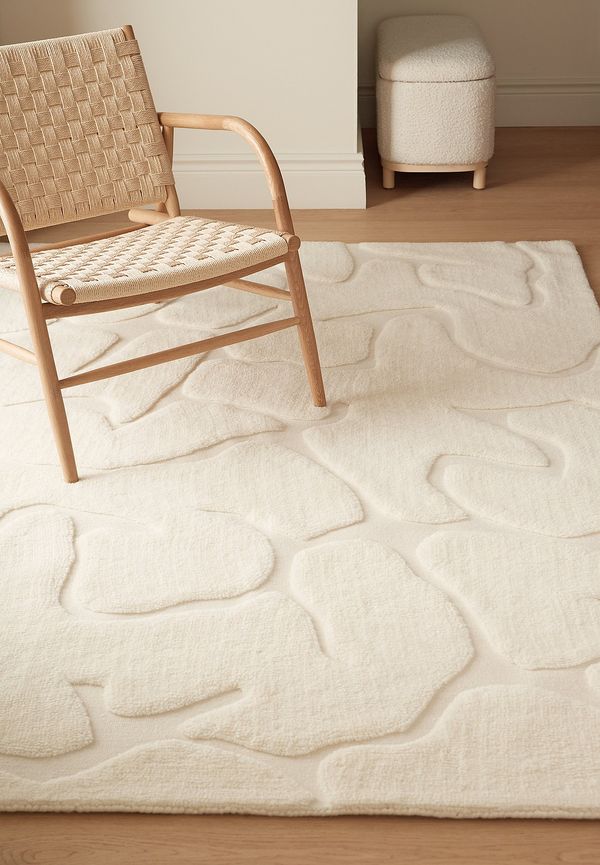 Riktigt fin vit ullmatta 2025 från Ellos Home.