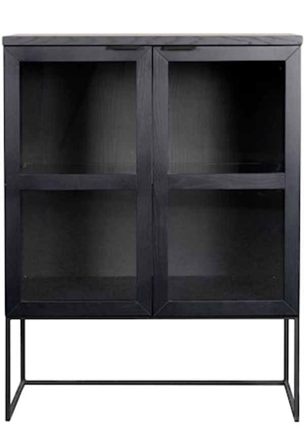 Svart Rowico Home-ekskåp i riktigt fin modell.