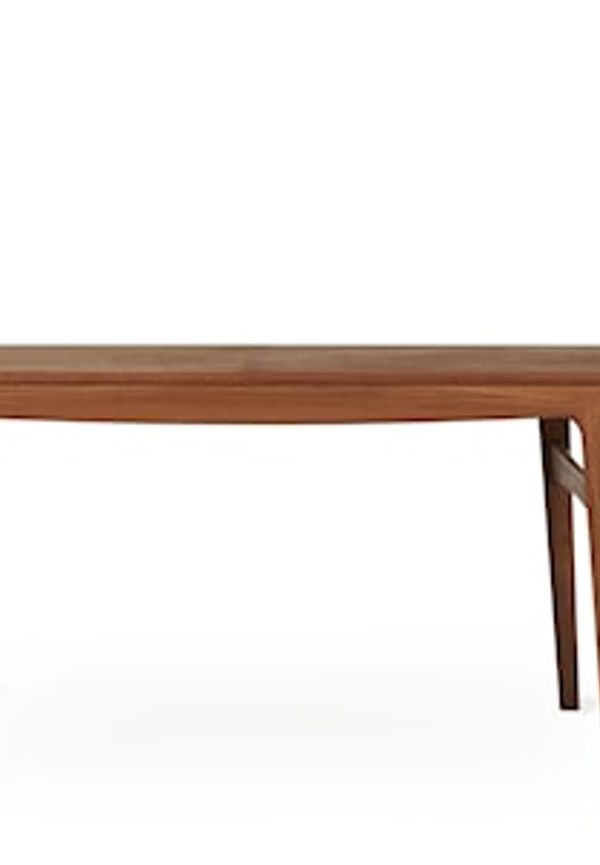 Cool teakmatbord i brunt från Warm Nordic.