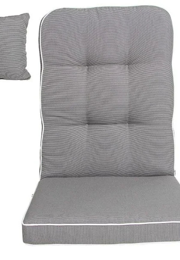 Grå Brafab-utemöbel i trendig modell.