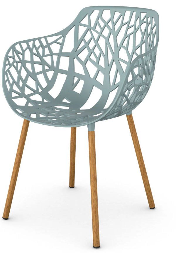 Moderiktig aluminiumstol 2025 från Fast Design.