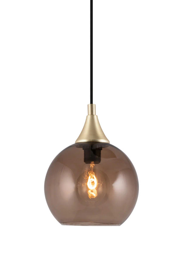 Brun Globen Lighting-lampa i jättefin modell.