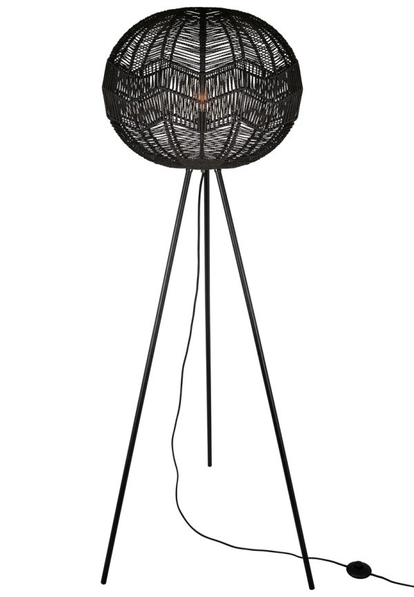 Svart Globen Lighting-golvlampa i otroligt fin modell.