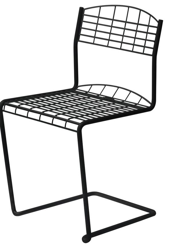 Skön svart stol 2025 från Grythyttan Stålmöbler.