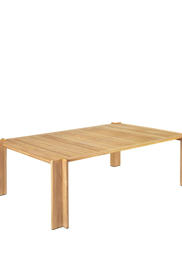 Elegant brun bord i teak från Gubi.