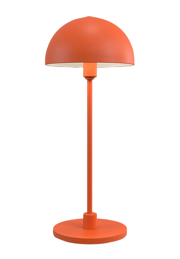 Orange Herstal-bordslampa i otroligt fin modell.