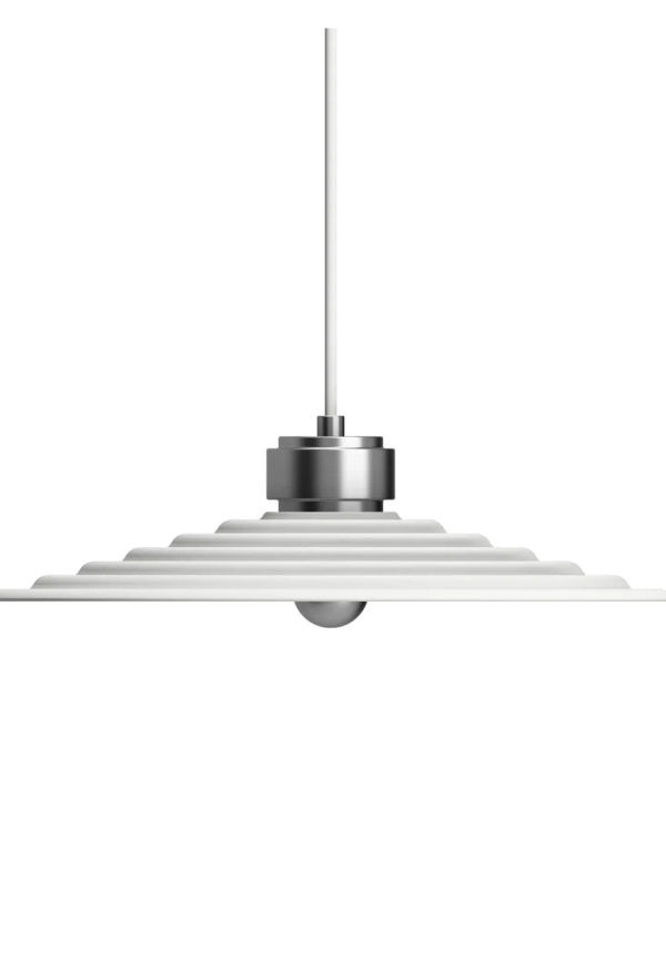 Vit Herstal-lampa i fin modell.