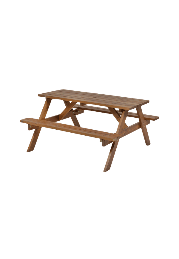 Otroligt fin bänk i brunt från Hillerstorp.