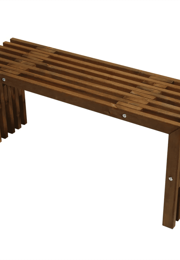 Brun Hillerstorp-bänk i fin modell.