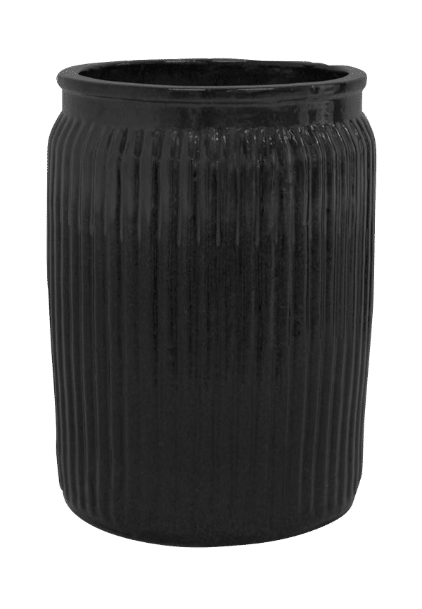 Riktigt trendig svart kruka 2025 från Holmen.