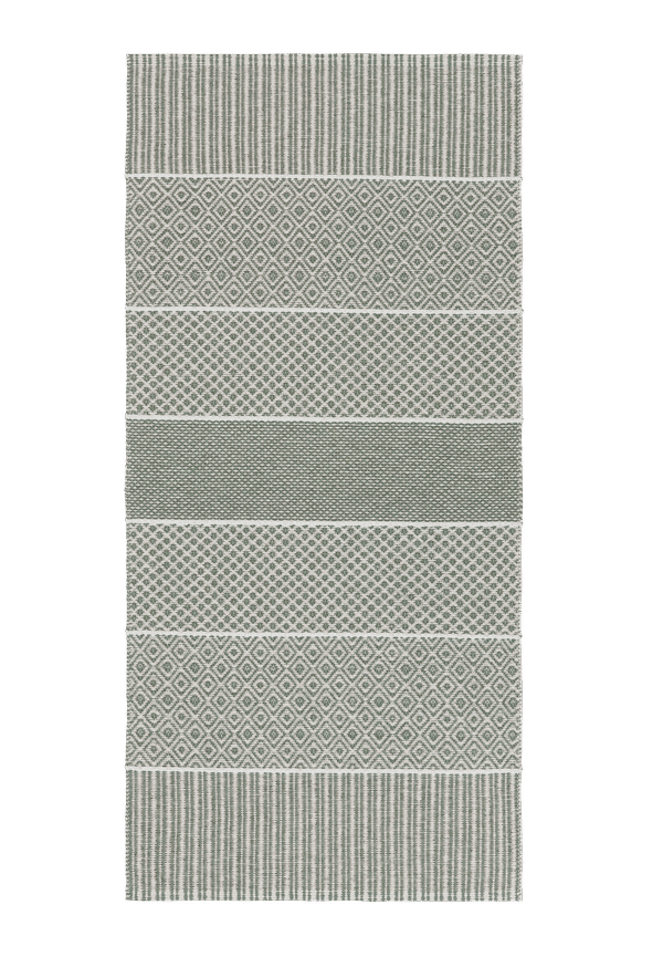 Fantastiskt snygg matta i grönt från Horredsmattan.