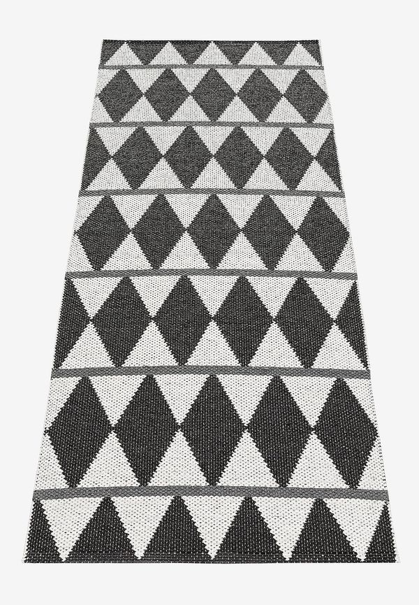 Elegant svart matta 2025 från Horredsmattan.