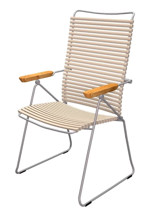 Fantastiskt snygg positionsstol i aluminium från Houe.