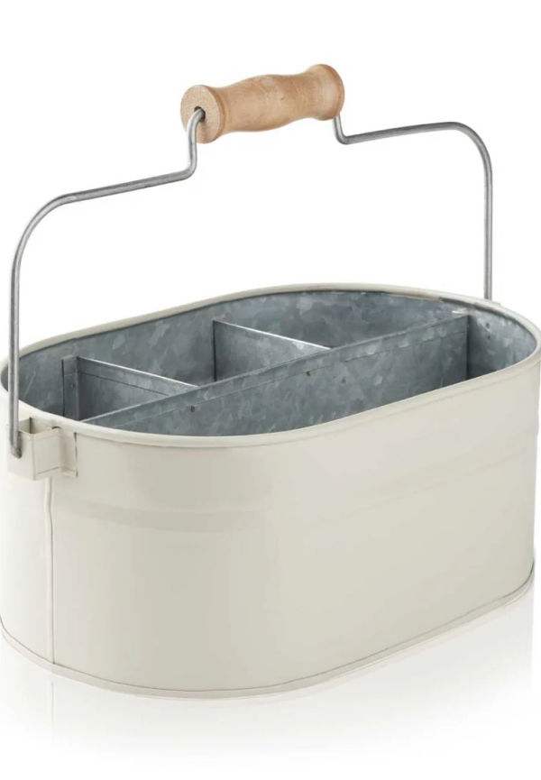 Beige Humdakin-förvaringslåda i fin modell.