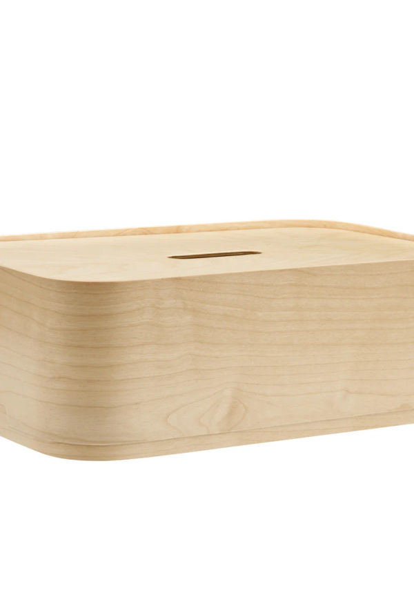 Moderiktig förvaringslåda i brunt från Iittala.