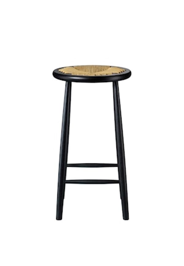 Svart FDB Møbler-ekstol i fantastiskt snygg modell.