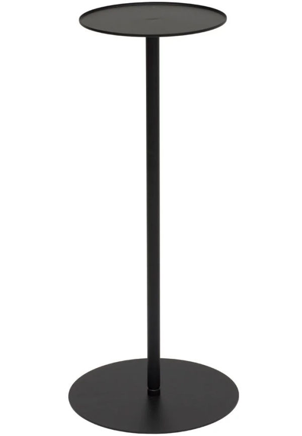 Svart Hillerstorp-aluminiumsidobord i fantastiskt fin modell.