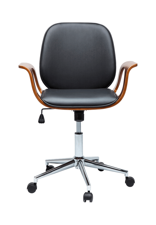 Fantastiskt fin skrivbordsstol i valnöt från KARE Design.