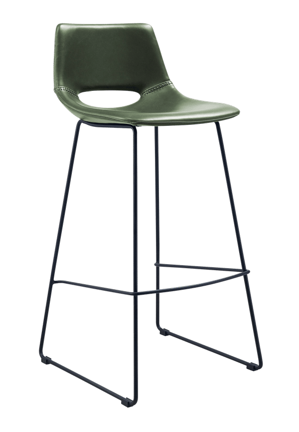 Jättesnygg barstol i grönt från Kave Home.