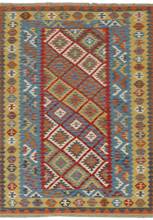 Flerfärgad ullmatta som passar perfekt till våren 2025!