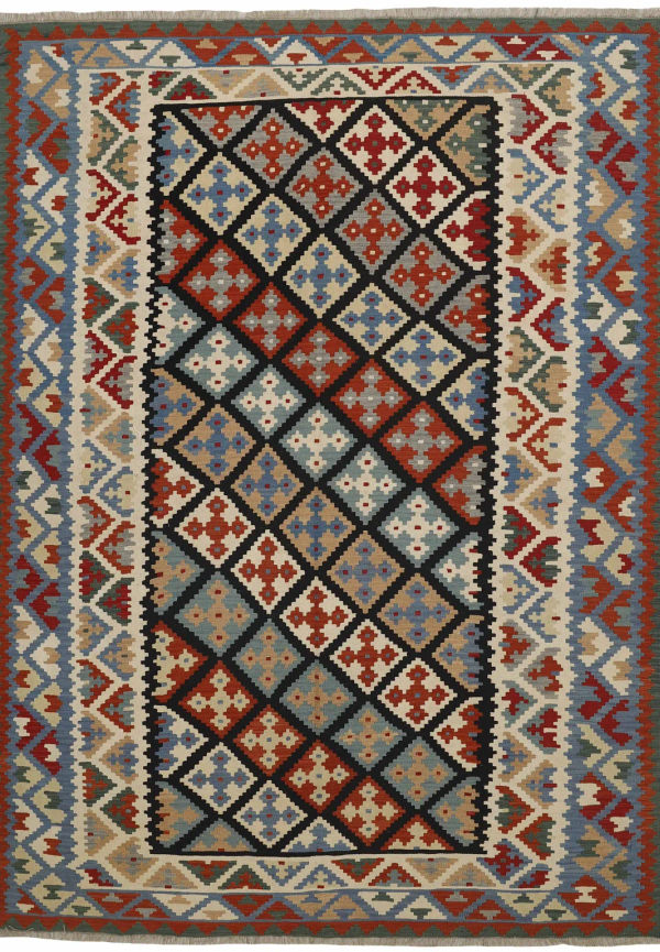 Flerfärgad ullmatta som passar perfekt till våren 2025!