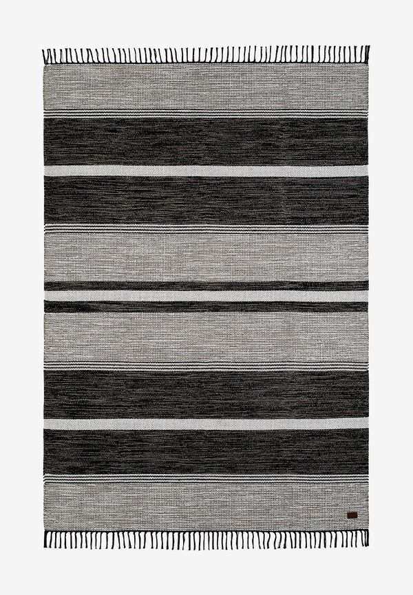 Klassisk trasmatta i svart från KM Home.