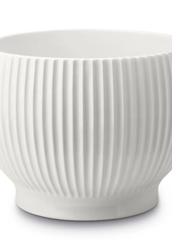Jättefin vit kruka 2025 från Knabstrup Keramik.