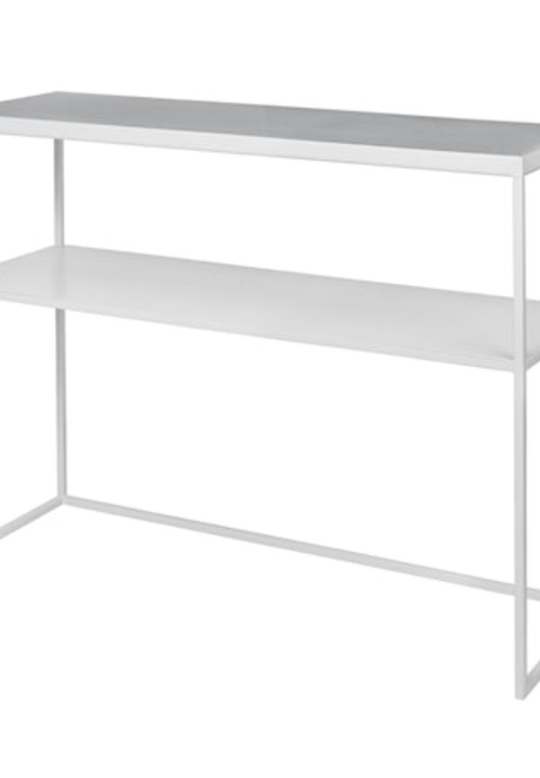 Fantastiskt fin konsollbord i grå färg gjord i järn.