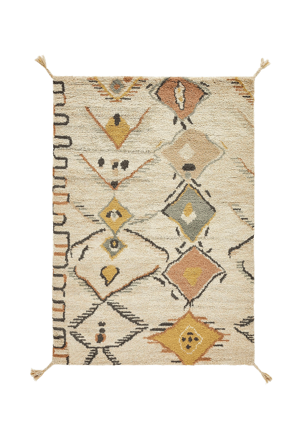 Otroligt snygg ullmatta i flerfärgat från La Redoute.