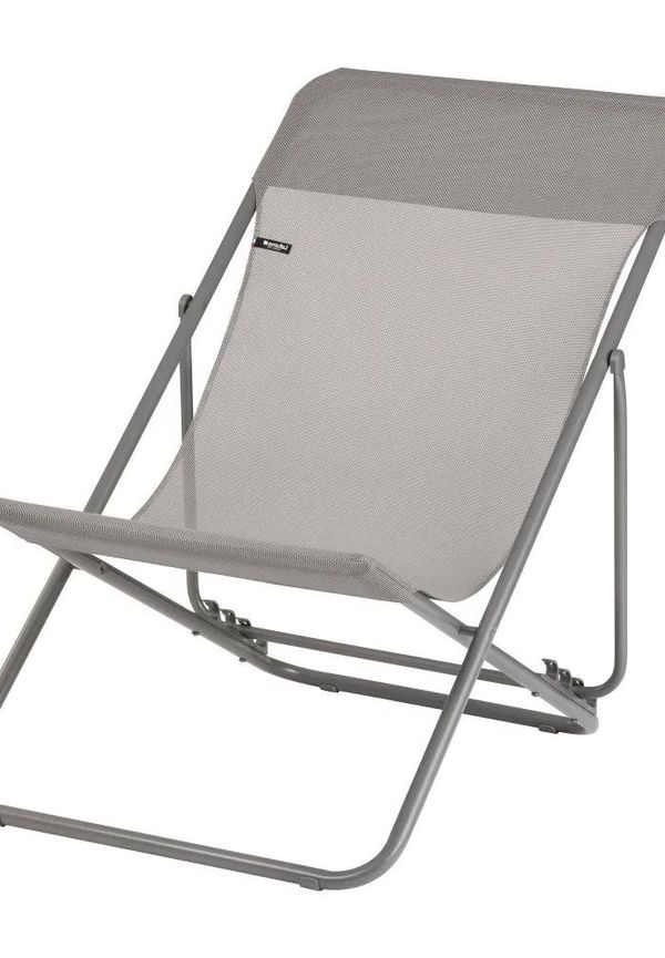 Beige Lafuma-vilstol i riktigt trendig modell.