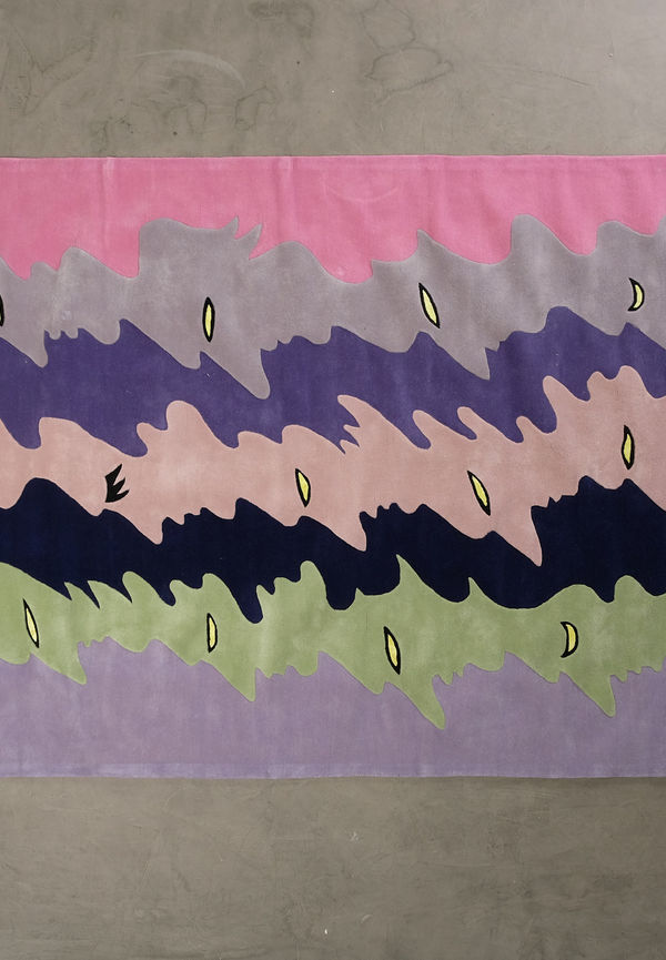 Flerfärgad Layered-matta i klassisk modell.